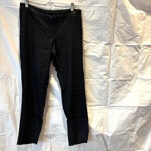 Cache textured dress pants black straight leg SZ 10 Worn Twice